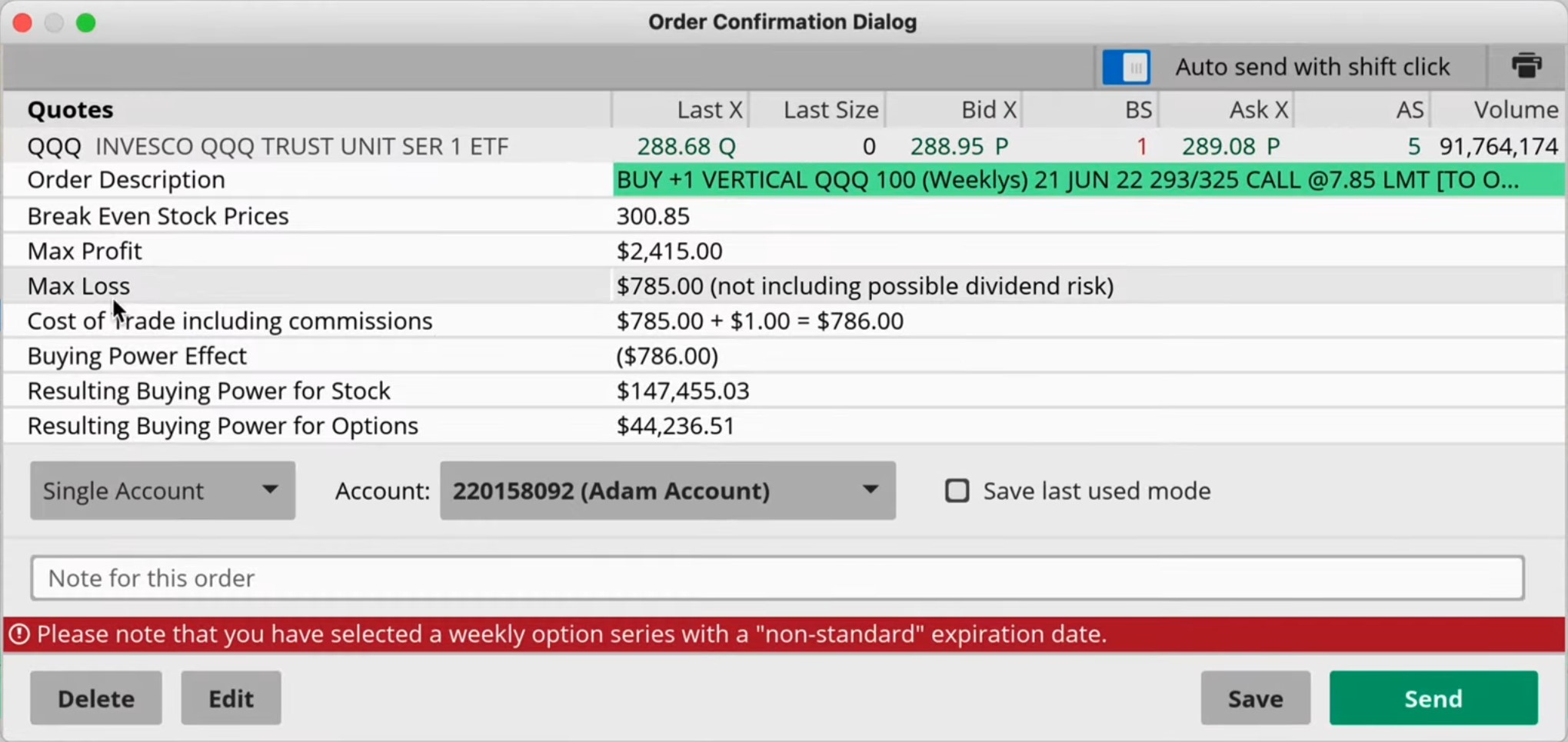 14-50 order confirmation dialog box