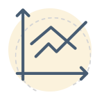 Forex trading course - chart icon