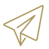 Telegram paper plane icon