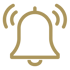 Bell notification icon for online trading course