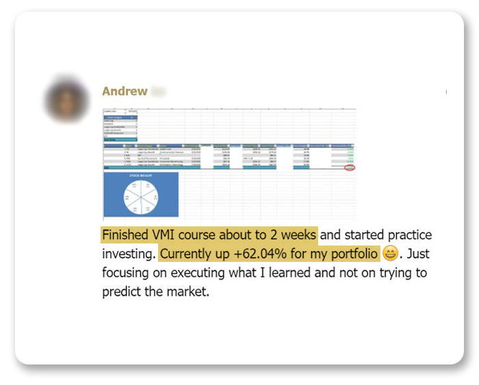 Value Momentum Investing course review - Andrew-1