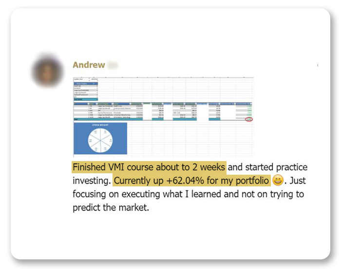 Value Momentum Investing course review - Andrew-1