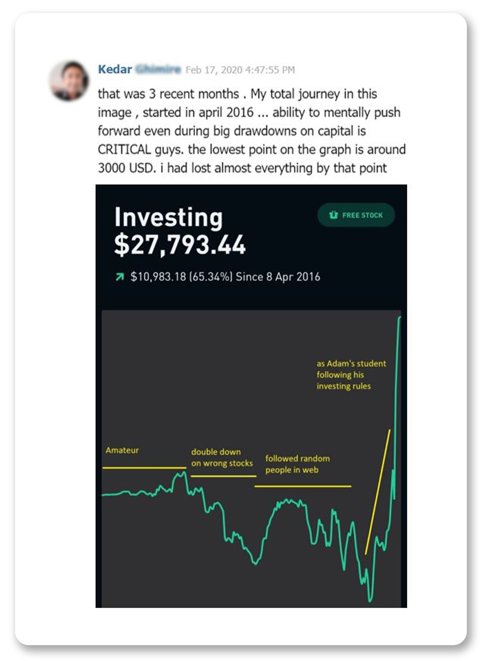 Value Momentum Investing course review - Kedar